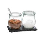 GGM Gastro | (6 stuks) Natuurleisteen plaat - 150x80mm - met, Verzenden, Nieuw in verpakking
