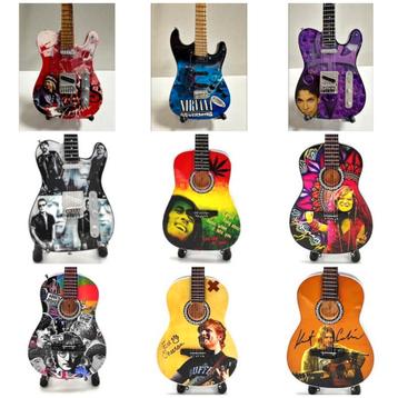 Miniatuur Gitaar miniature Guitars Gitaren van beroemdheden beschikbaar voor biedingen