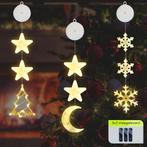 Kerstverlichting Raam Kerstboom, Maan, Sneeuwvlokken -, Diversen, Kerst, Verzenden, Nieuw