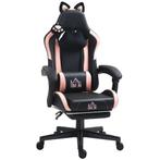 Gaming-stoel Met Kattenoren, Kantelbare Rugleuning, Uitschui, Verzenden, Nieuw