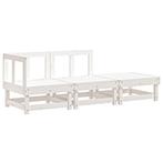 Loungeset Grenenhout Wit - Retourdeal - 53% Korting!, Tuin en Terras, Tuinsets en Loungesets, 3 zitplaatsen, Nieuw, Ophalen of Verzenden