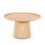 *WOONWINKEL* Eleonora Leia Eiken Salontafel Rond 66 Cm, Huis en Inrichting, Tafels | Salontafels, Verzenden, Nieuw