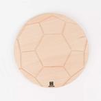 HOCHO Snijplank Beukenhout - Voetbaldesign Ø 260x15mm - S.., Huis en Inrichting, Keuken | Keukenbenodigdheden, Ophalen of Verzenden