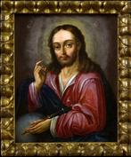 Scuola italo-cretese (XVII-XVIII) - Salvator Mundi, Antiek en Kunst