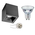 Voordeelset: Opbouwspot Set - Pragmi Cliron Pro - GU10, Metaal of Aluminium, Nieuw, Ophalen of Verzenden, Led