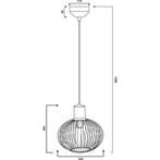 LED Hanglamp - Hangverlichting - Trion Alia - E27 Fitting -, Ophalen of Verzenden, Nieuw, Metaal