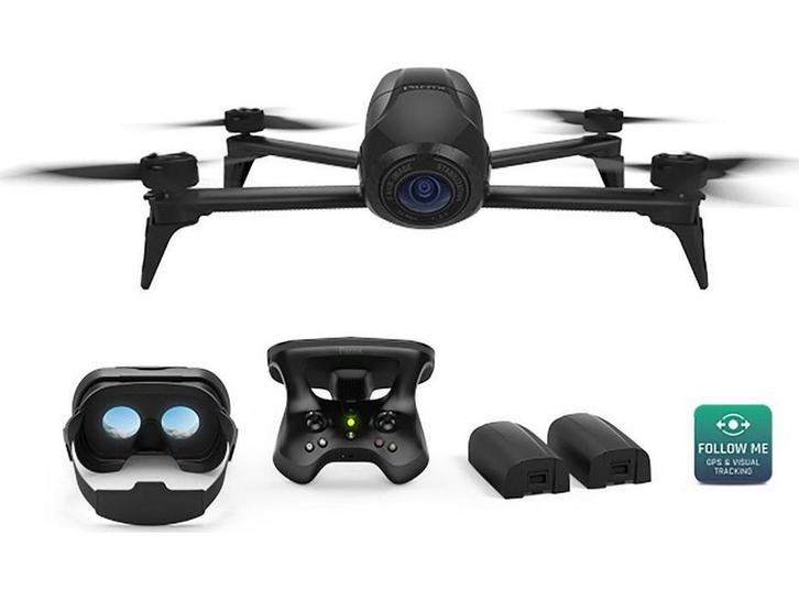 Parrot Bebop2 - Quadcopter - 14 MP camera - Zwart, Audio, Tv en Foto, Drones, Zo goed als nieuw, Verzenden