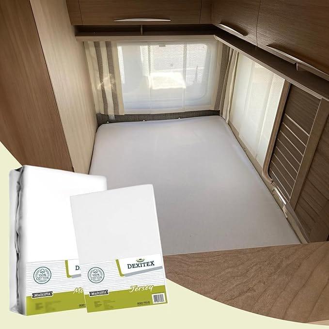 Textielpakket Frans bed - 1 hoeslaken en 1 molton - links -, Huis en Inrichting, Slaapkamer | Beddengoed, Hoeslaken of Sloop, Wit