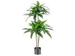 Costway Kunstdracaena - Kunstboom met 92 Bladeren - 140 cm, Huis en Inrichting, Woonaccessoires | Overige, Verzenden, Nieuw