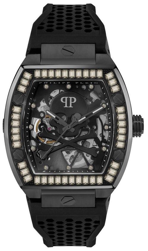 Philipp Plein PWBAA1923 The $keleton automatisch  horloge 44, Sieraden, Tassen en Uiterlijk, Horloges | Heren, Kunststof, Nieuw
