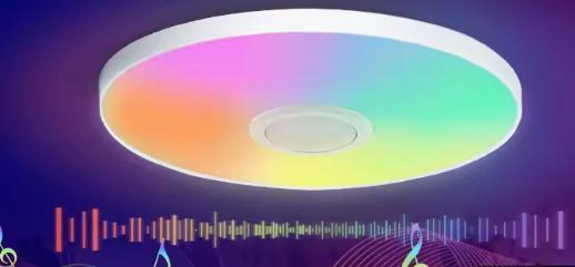 RGB Smart LED Plafondlamp – App, Afstandsbedieningen Bluetoo, Huis en Inrichting, Lampen | Plafondlampen, Nieuw, Verzenden