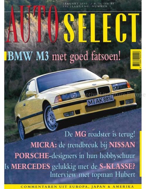 1993 AUTO SELECT MAGAZINE 1 NEDERLANDS, Boeken, Auto's | Folders en Tijdschriften