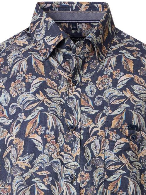 Casa Moda Casual Gebloemd Overhemd Button Down Boord, Kleding | Heren, Overhemden, Blauw, Nieuw, Verzenden