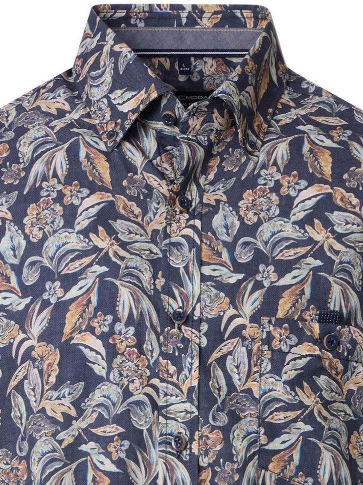 Casa Moda Casual Gebloemd Overhemd Button Down Boord, Kleding | Heren, Overhemden, Blauw, Nieuw, Verzenden