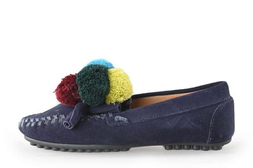 Fabienne Chapot Instappers in maat 37 Blauw | 10% extra, Kleding | Dames, Schoenen, Blauw, Zo goed als nieuw, Instappers, Verzenden
