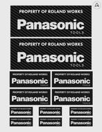 12x  Property Of Panasonic Stickers | 3 Maten | Gelamineerd, Hobby en Vrije tijd, Nieuw, Sticker