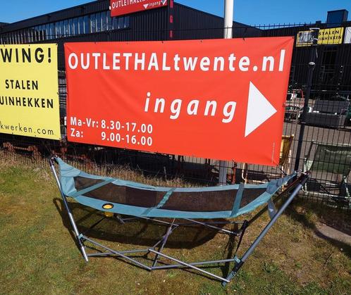 Hangmat met opvouwbaar frame Groen, Tuin en Terras, Hangmatten, Nieuw, Verzenden