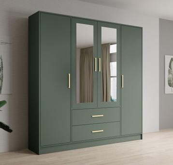 Kledingkast Groen | Garderobekast spiegel| Kleerkast va €399