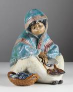 Lladró - Beeldje - Fish Vendor - #01012162 - Steengoed, Antiek en Kunst
