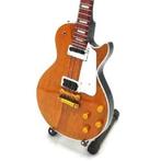Miniatuur Gibson Les Paul gitaar met gratis standaard, Nieuw, Ophalen of Verzenden, Pop, Beeldje of Miniatuur