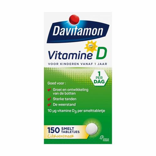 4x Davitamon Vitamine D Kind 150 smelttabletten, Diversen, Verpleegmiddelen, Nieuw, Verzenden