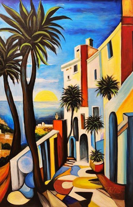 Denis Mihai - Cote DAzur-mon amour, Antiek en Kunst, Kunst | Schilderijen | Modern