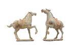 Oud Chinees, Tang-dynastie Terracotta Fijn en zeldzaam paar