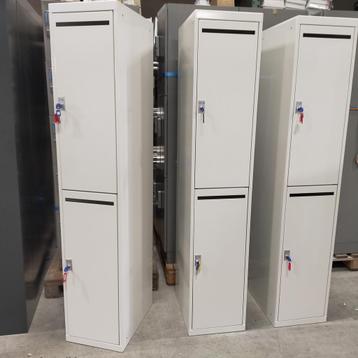 2-deurs metalen locker met postvak - 182x35x50 cm beschikbaar voor biedingen