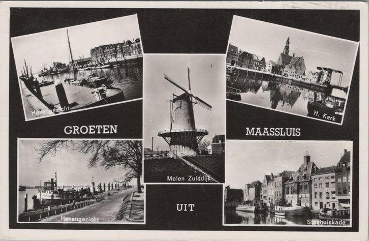 MAASSLUIS - Meerluik Groeten uit Maassluis, Verzamelen, Ansichtkaarten | Nederland, Verzenden