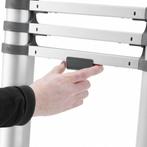 Hailo T80 Aluminium Telescoopladder 11 Treden + Stabilisa..., Doe-het-zelf en Verbouw, Ladders en Trappen, Verzenden, Nieuw