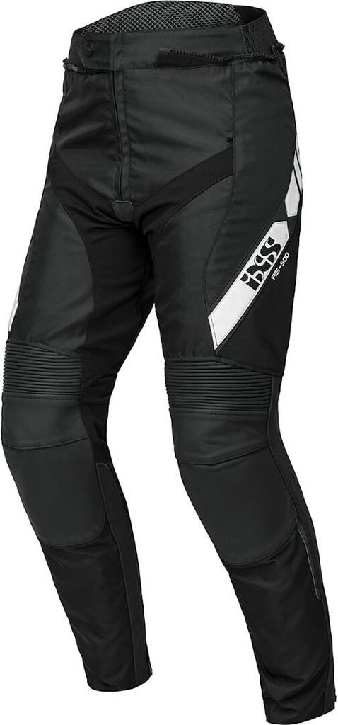 IXS RS-500 1.0 Zwart Wit Leren/Textiele Motorbroek, Motoren, Kleding | Motorkleding, Heren, Nieuw met kaartje, Broek | leer, Verzenden