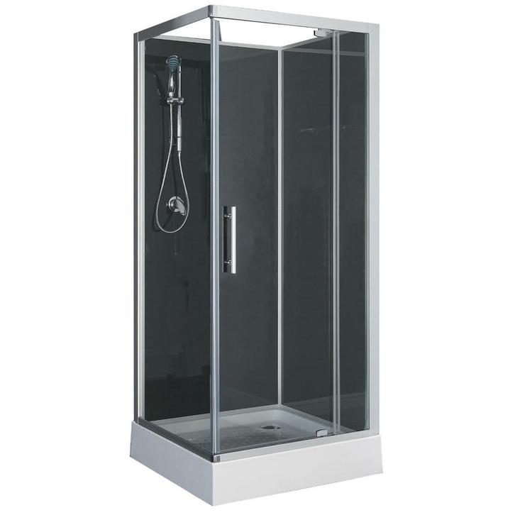 Complete Douchecabine Wiesbaden Domino 80x80x210 cm 5mm, Doe-het-zelf en Verbouw, Sanitair, Douche, Nieuw, Chroom, Ophalen of Verzenden