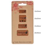 OPRY SKAI-LEREN LABELS HANDMADE WITH LOVE, Verzenden, Nieuw