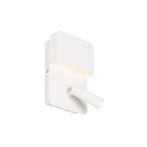 Wandlamp wit incl. LED met USB en leeslamp met schakelaar -, Nieuw, Overige materialen, Modern
