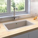 vidaXL Keukenwasbak Beige 79 x 50 x 31 cm Graniet, Verzenden, Nieuw