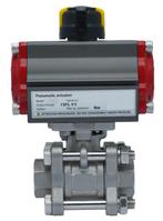 Pneumatische Kogelkraan G3/8 RVS Veer-Openend, Verzenden, Nieuw