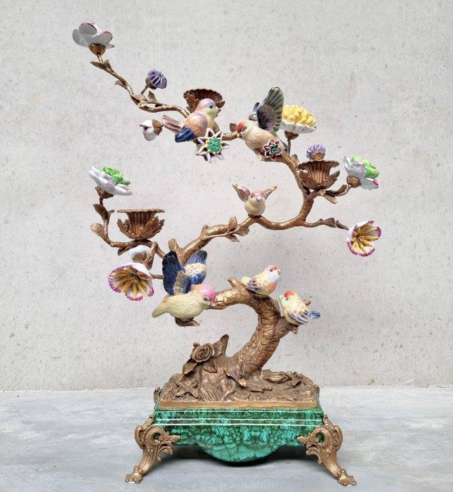 Kaarsenhouder - Brons, Porselein, Antiek en Kunst, Kunst | Designobjecten