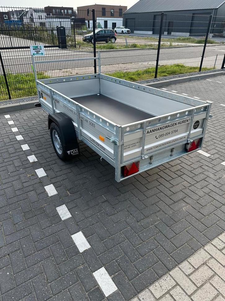 Aanhangwagen huren? 258x130cm nu al vanaf €25,-, Auto diversen, Aanhangers en Bagagewagens, Nieuw, Ophalen