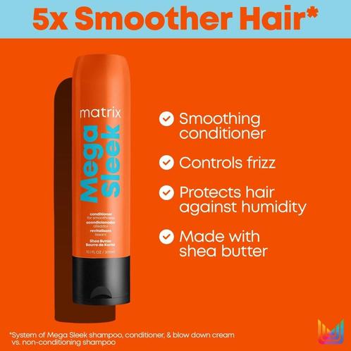 Matrix Mega Sleek Conditioner 1000ml, Sieraden, Tassen en Uiterlijk, Uiterlijk | Haarverzorging, Shampoo of Conditioner, Nieuw