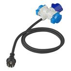 ProPlus Verloopkabel - 3 weg - 150 cm - 3 x 2.5 mm² - Sch.., Ophalen of Verzenden, Nieuw