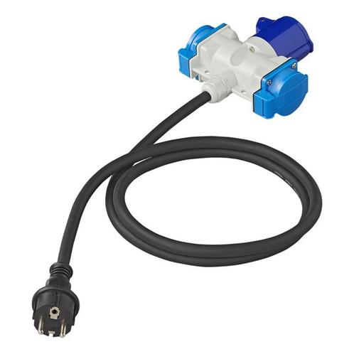 ProPlus Verloopkabel - 3 weg - 150 cm - 3 x 2.5 mm² - Sch.., Doe-het-zelf en Verbouw, Elektra en Kabels, Nieuw, Ophalen of Verzenden