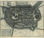 Stadsplattegrond van Franeker, Antiek en Kunst, Kunst | Etsen en Gravures