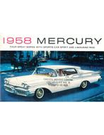 1958 MERCURY PROGRAMMA BROCHURE ENGELS, Boeken, Auto's | Folders en Tijdschriften, Nieuw, Author