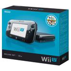 Nintendo Wii U Premium Console incl. Gamepad - Zwart + Land, Verzenden, Zo goed als nieuw