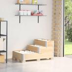 vidaXL Verhoogde plantenbak 3-laags 120x80 cm massief, Tuin en Terras, Verzenden, Nieuw, Hout