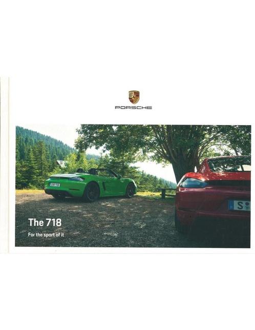 2021 PORSCHE 718 BOXSTER & CAYMAN HARDCOVER BROCHURE, Boeken, Auto's | Folders en Tijdschriften, Porsche