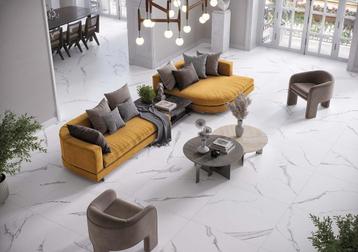 Wit Marmerlook Mat Carrera Pune vloer en wandtegels 120x120 beschikbaar voor biedingen