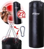 Bokszak - Boksbal - 100 cm lang - 27 kg - Zwart  - Physionic, Verzenden, Zo goed als nieuw