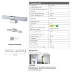 Spiegelverlichting LED Boss & Wessing Aloni zonder, Doe-het-zelf en Verbouw, Sanitair, Ophalen of Verzenden, Nieuw