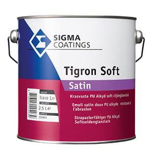 Sigma Tigron Soft Satin - Wit - 2,5 liter (Lakverf), Doe-het-zelf en Verbouw, Verf, Beits en Lak, Lak, Wit, Nieuw, Minder dan 5 liter